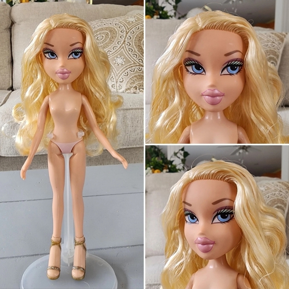 MGA Bratz Doll Birthday Cloe Special Edition 2006 Blonde Nude Lip Beautiful